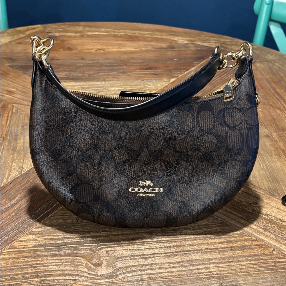 Coach Black Hobo Bag w/ skinny ID case